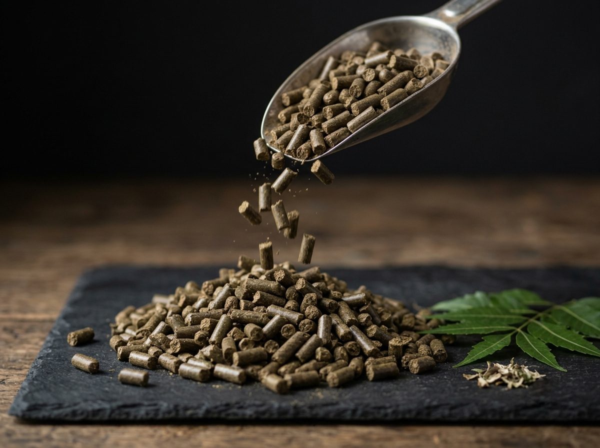 Enriched neem pellets